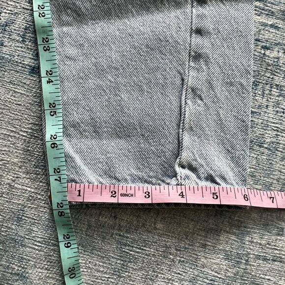 Pacsun Distressed Pale Wash Straight Leg High Rise Mom Jeans Size 25 - Picture 7 of 7